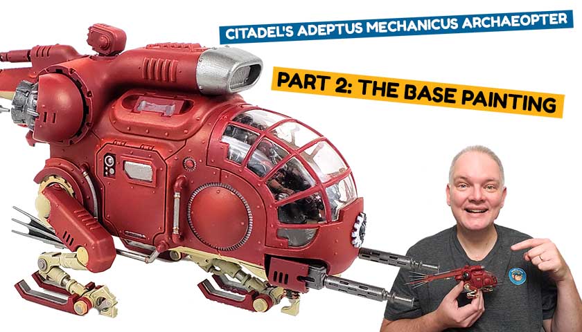 Archaeopter Part 2 – Base Painting Citadel's Adeptus Mechanicus