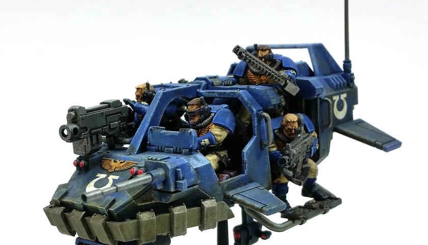 Citadel’s Space Marine Land Speeder Storm: Finally Facing The Faces